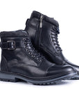 Alpine: Black Cap Toe Boot