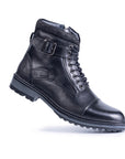 Alpine: Black Cap Toe Boot