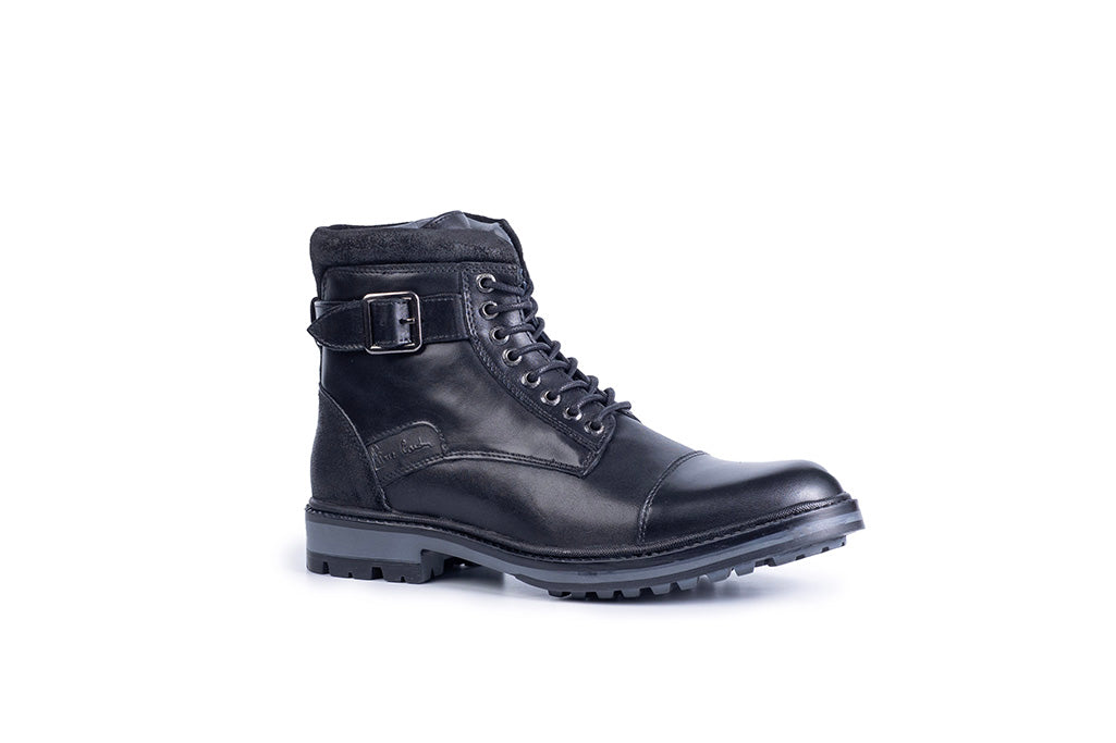 Alpine: Black Cap Toe Boot