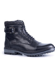 Alpine: Black Cap Toe Boot