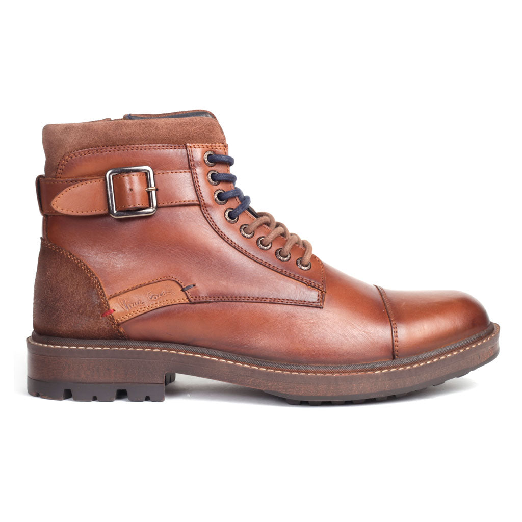 Alpine:Cognac Cap Toe Boot