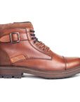 Alpine:Cognac Cap Toe Boot