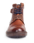Alpine:Cognac Cap Toe Boot
