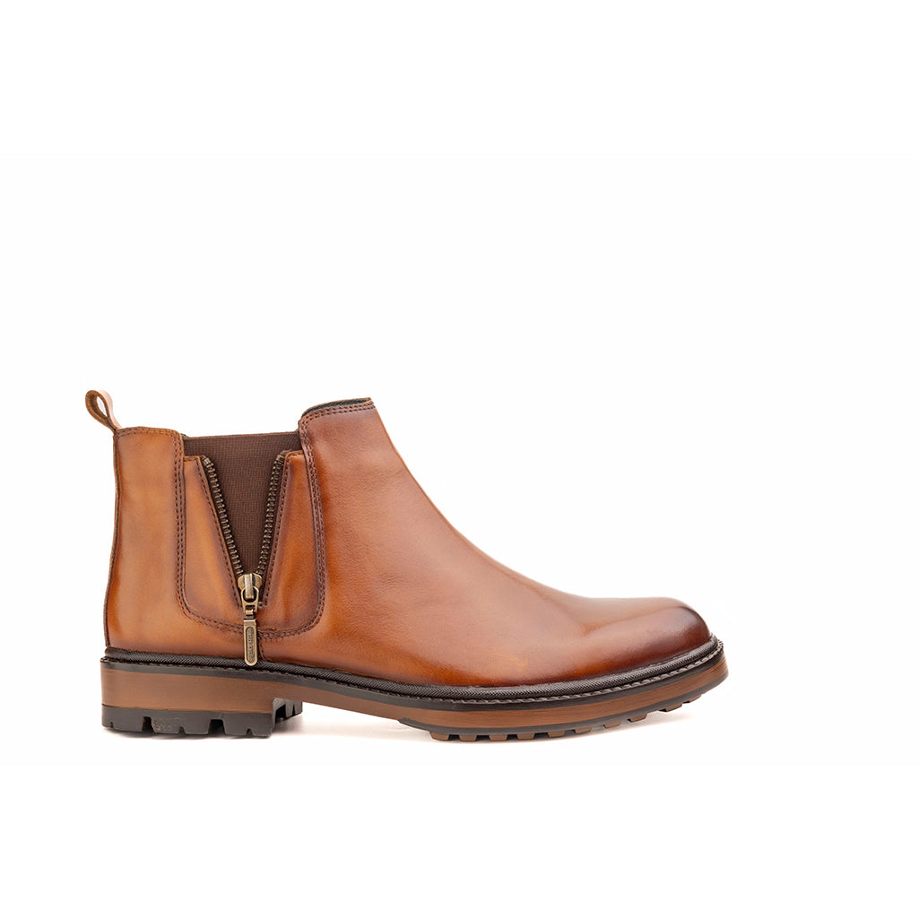 Modern Cognac Chelsea Boot