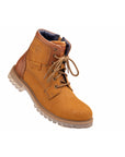 Andes: Camel Suede Laceup Boots
