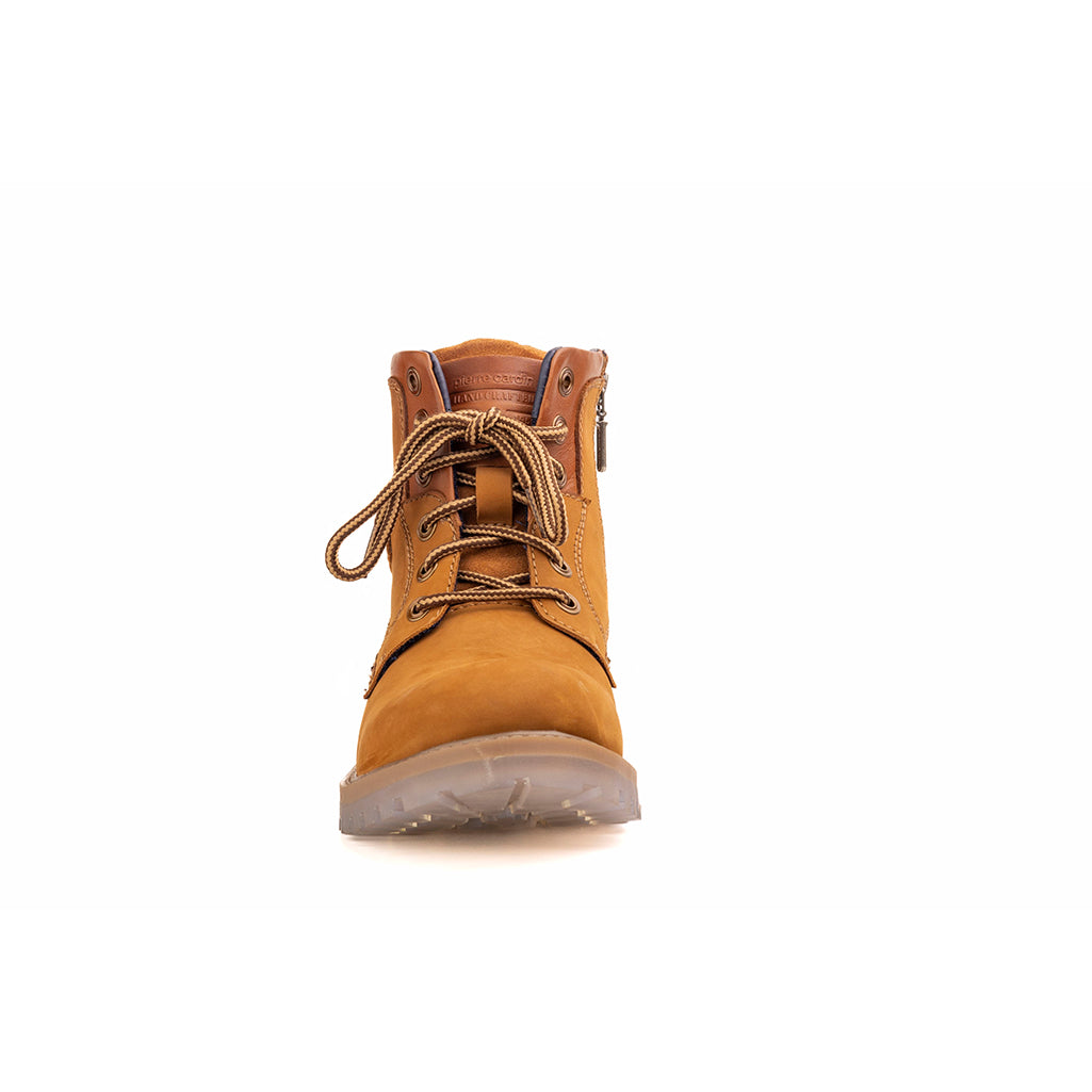 Andes: Camel Suede Laceup Boots