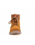 Andes: Camel Suede Laceup Boots