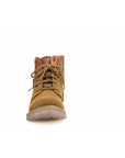 Andes: Olive Suede laceup boots
