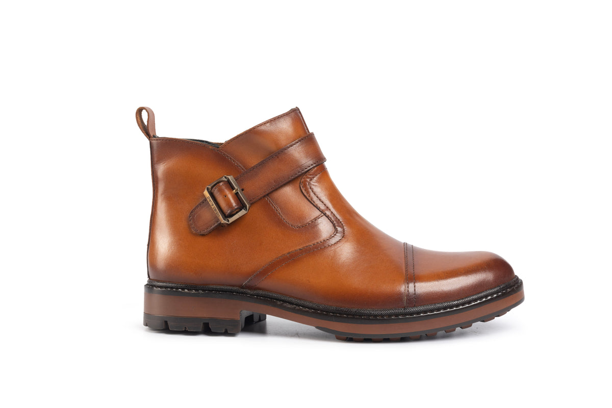 Eiger: Cognac Buckle Boot