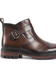 Eiger: Mid Brown Buckle Boot