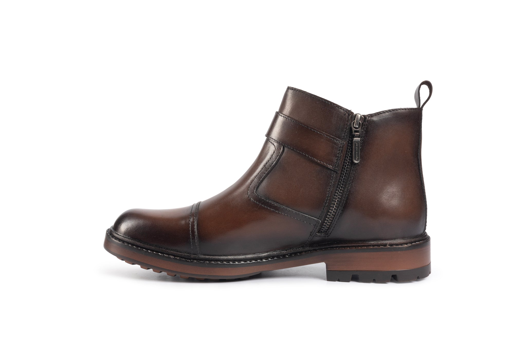Eiger: Mid Brown Buckle Boot