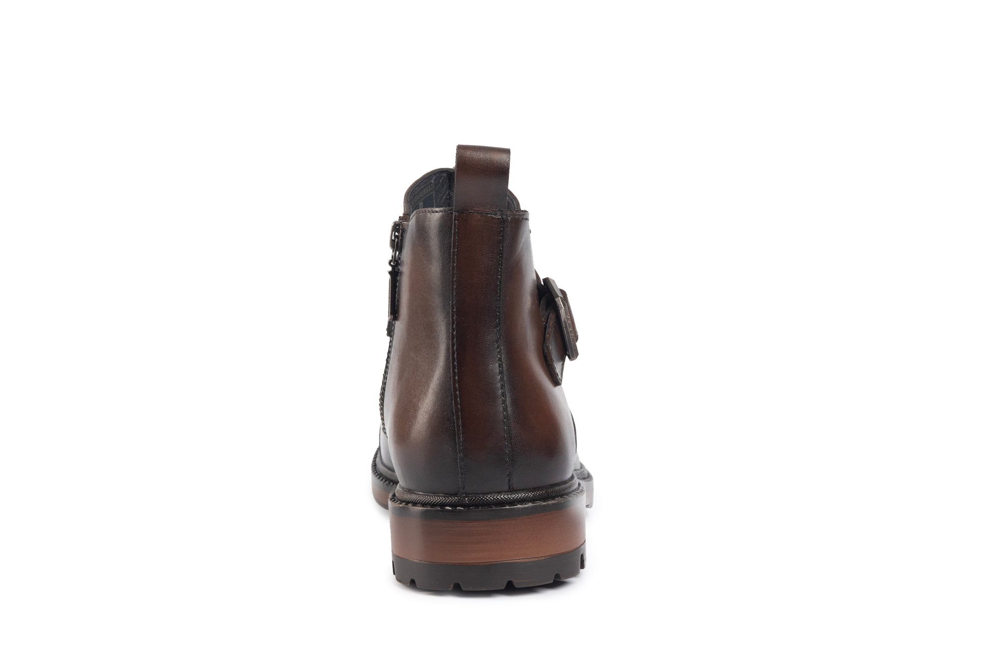 Eiger: Mid Brown Buckle Boot