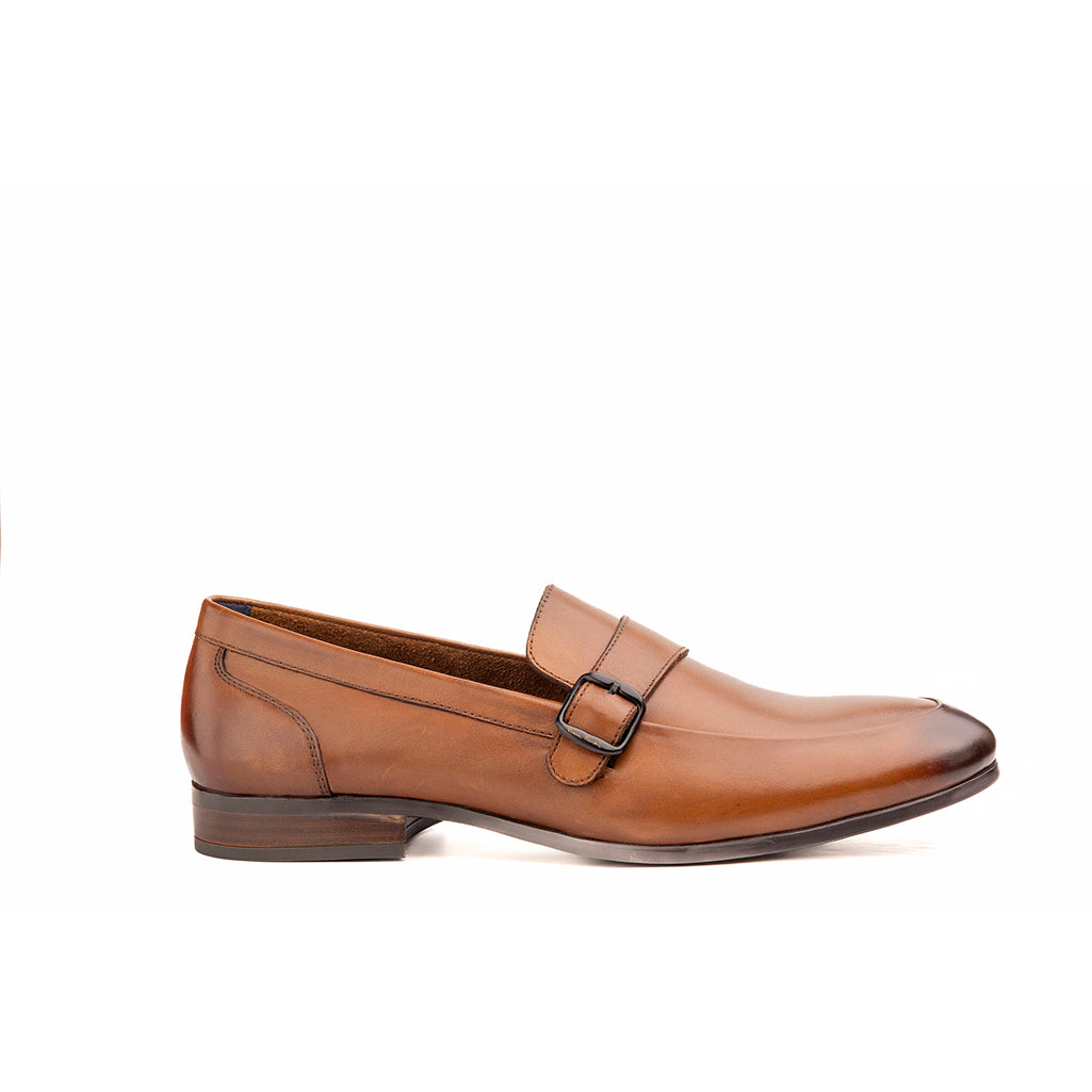 Single strap Cognac loafer
