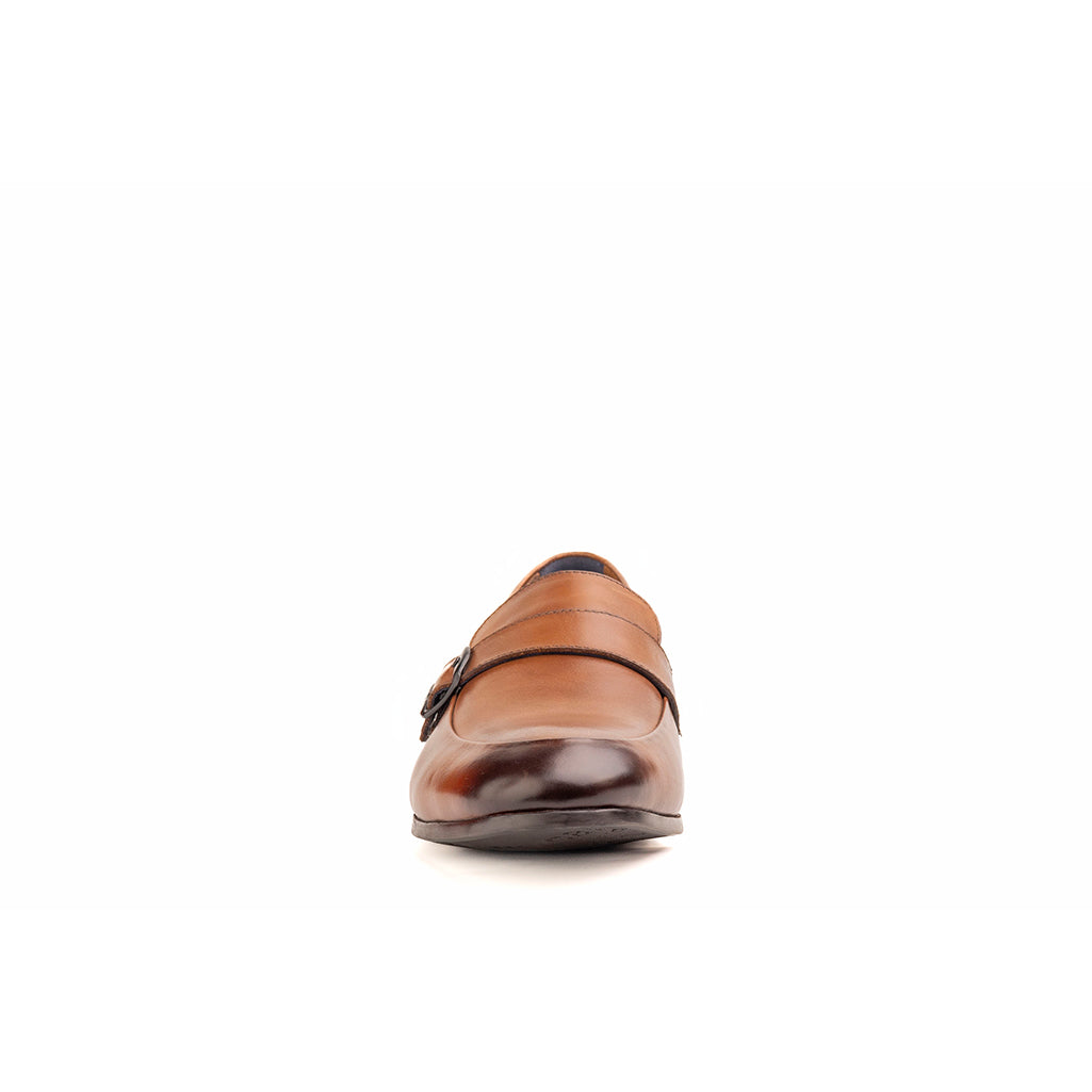 Single strap Cognac loafer