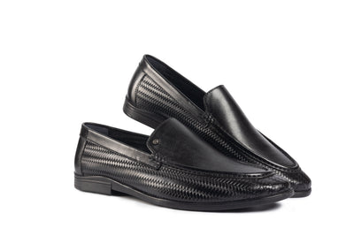 Soho Black Woven Loafer