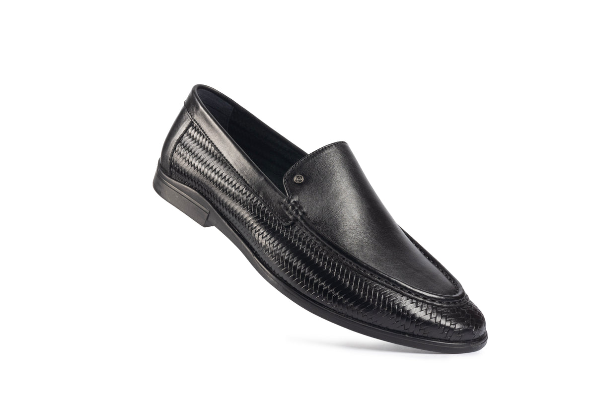 Soho Black Woven Loafer
