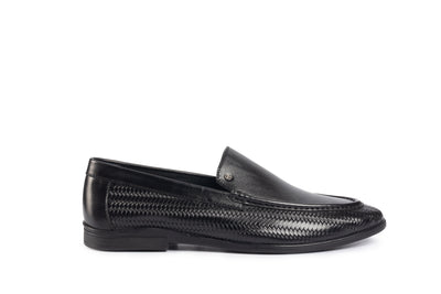 Soho Black Woven Loafer