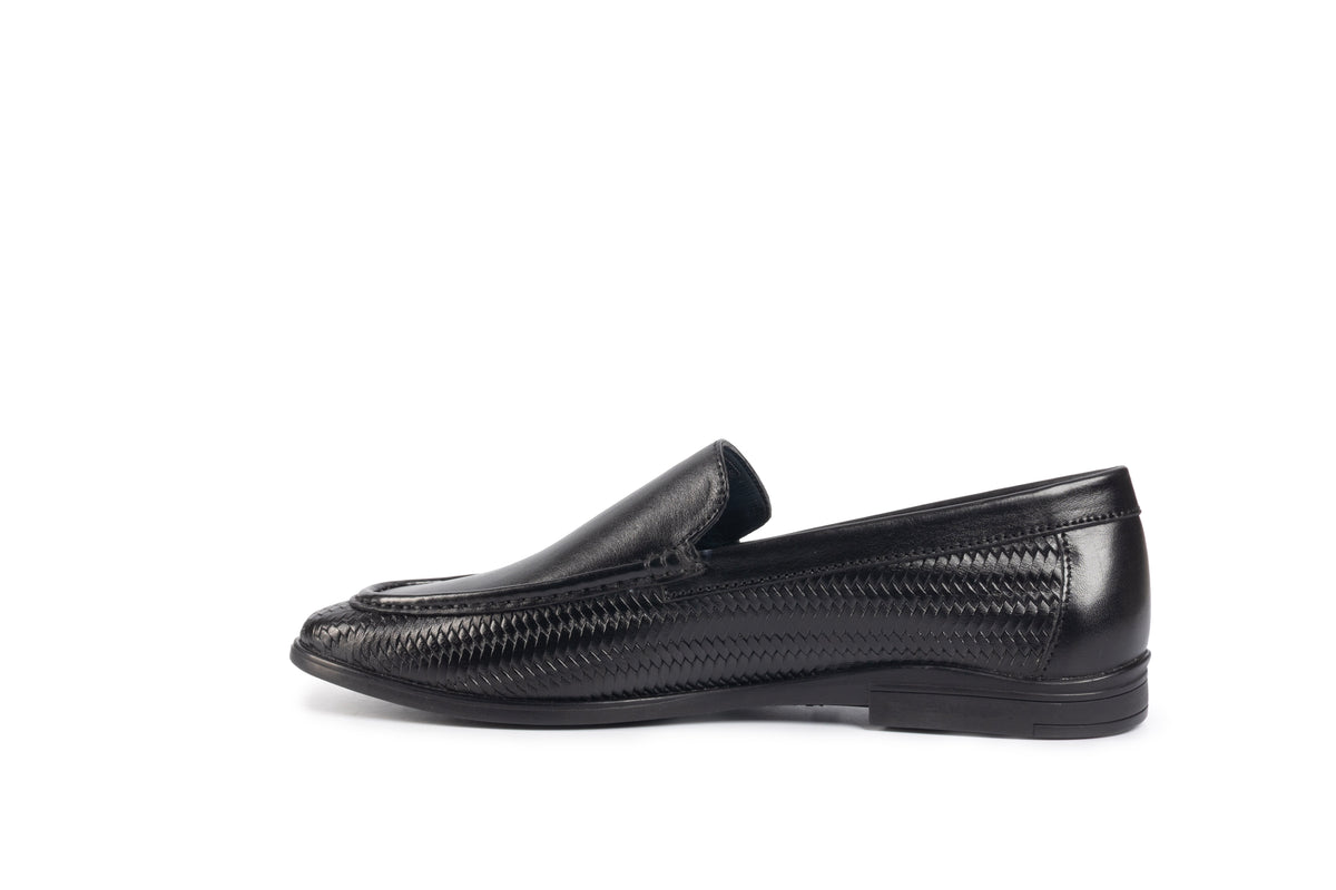 Soho Black Woven Loafer