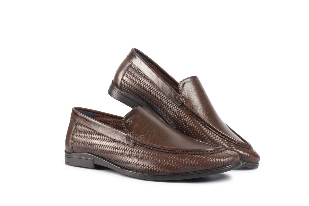 Soho Brown Woven Loafer