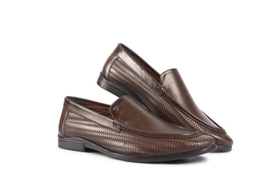 Soho Brown Woven Loafer