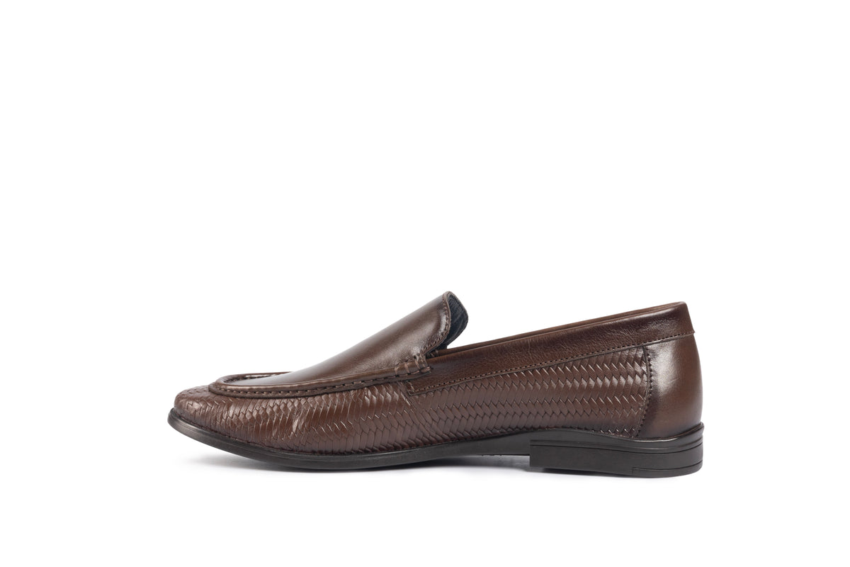 Soho Brown Woven Loafer