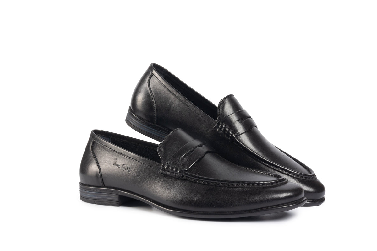 Genova Black Penny Loafer