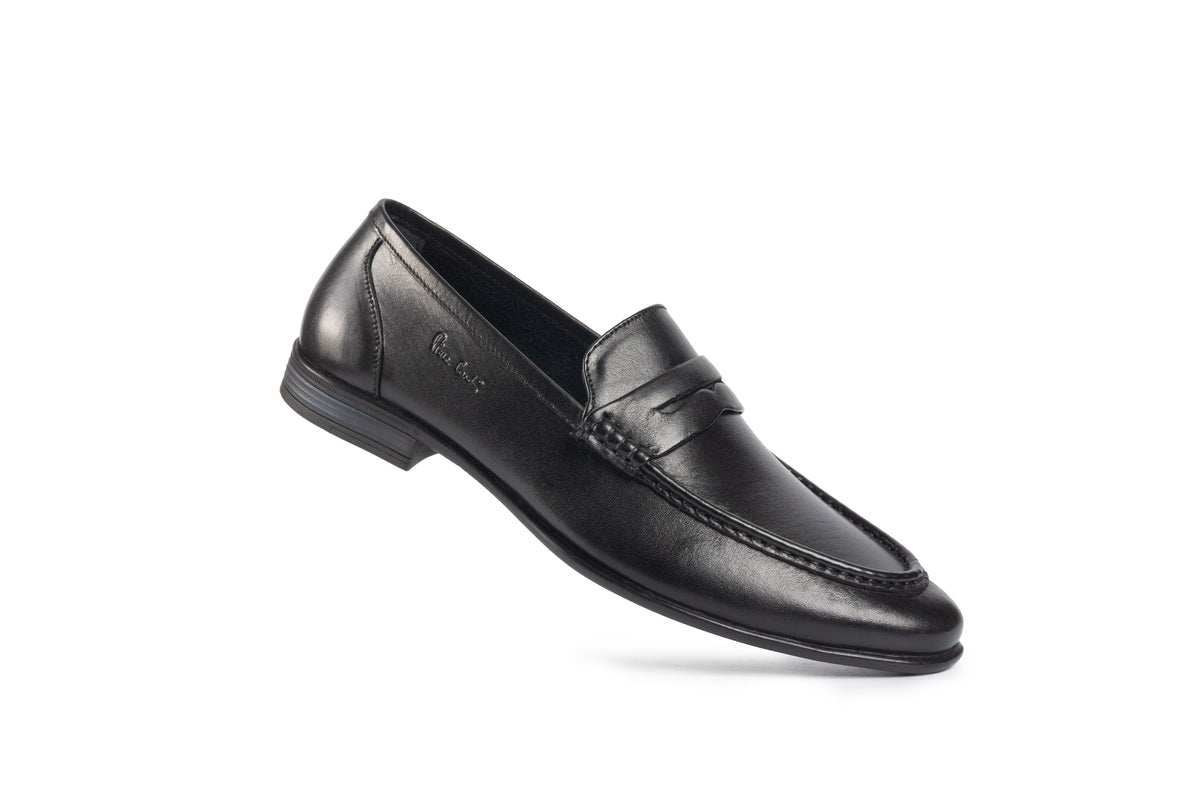 Genova Black Penny Loafer