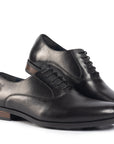 Trieste Black Plain-toe Oxford