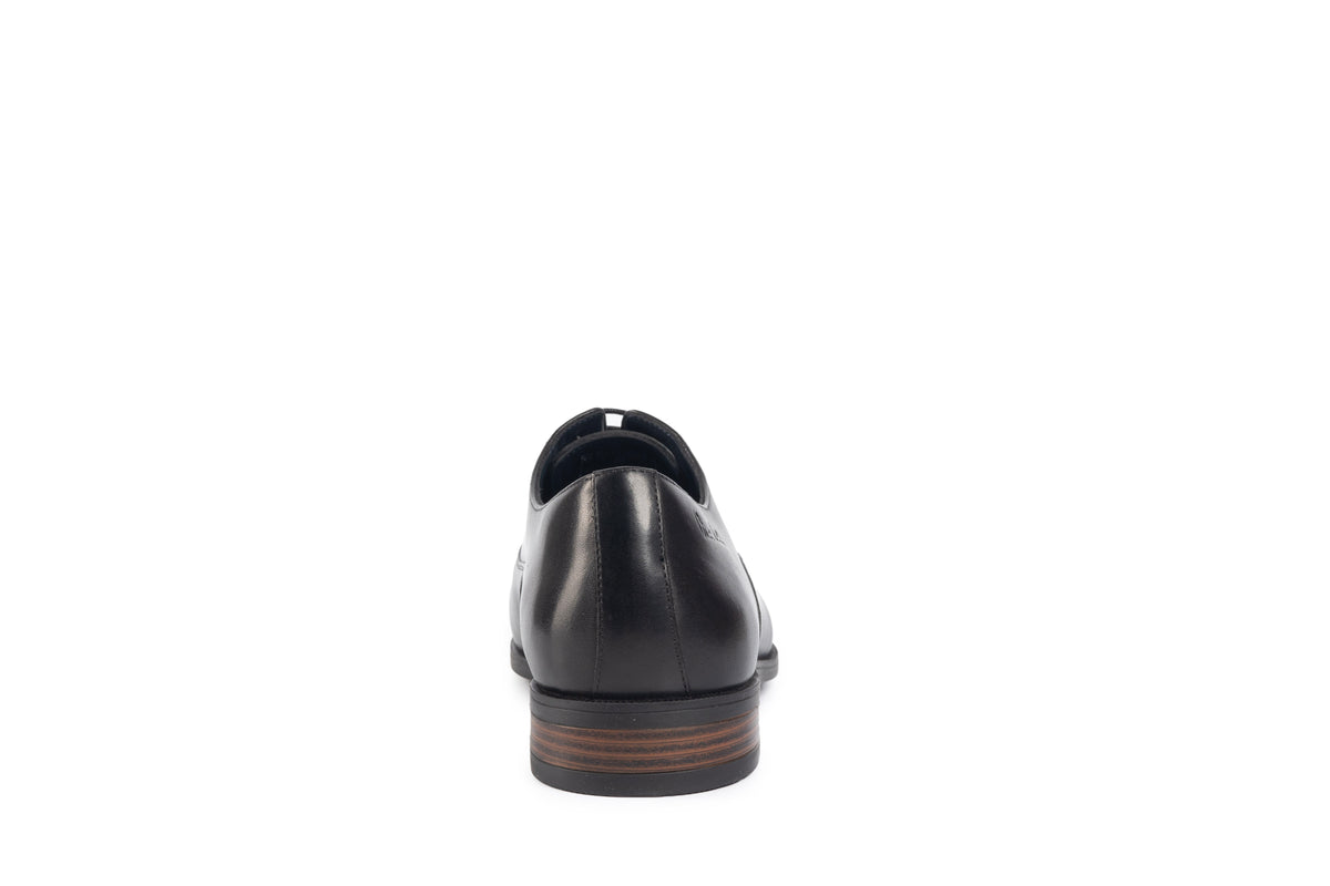 Trieste Black Plain-toe Oxford