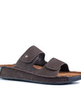 Riviera: Cafe Nubuck Strapless Sandal