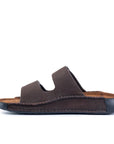 Riviera: Cafe Nubuck Strapless Sandal