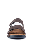 Riviera: Cafe Nubuck Strapless Sandal