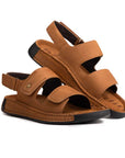 Riviera: Camel Nubuck Sandal