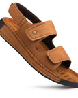 Riviera: Camel Nubuck Sandal