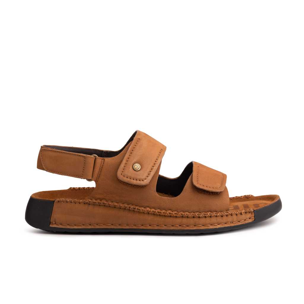 Riviera: Camel Nubuck Sandal