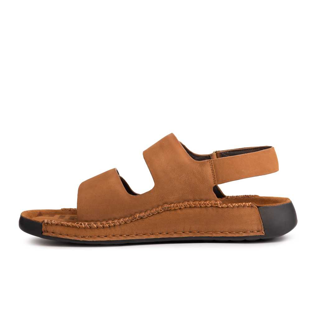 Riviera: Camel Nubuck Sandal