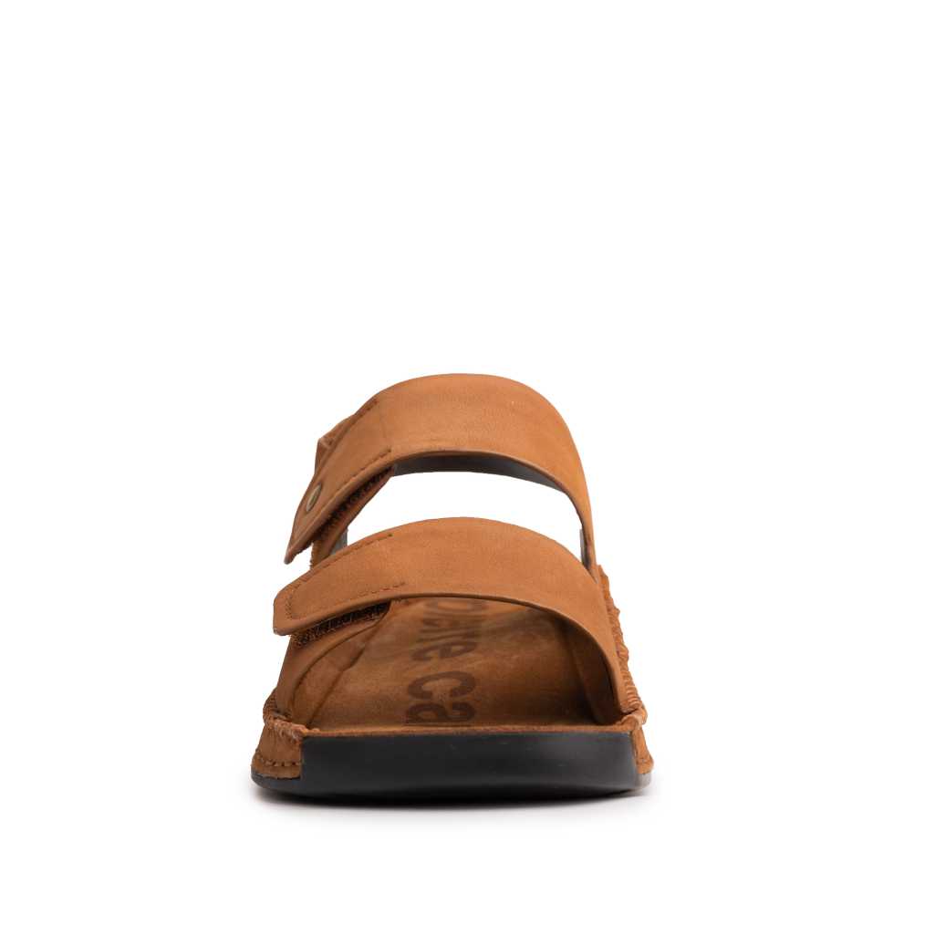 Riviera: Camel Nubuck Sandal