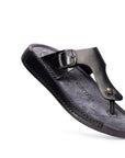 Riviera: Black Polished Thong