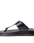 Riviera: Black Polished Thong