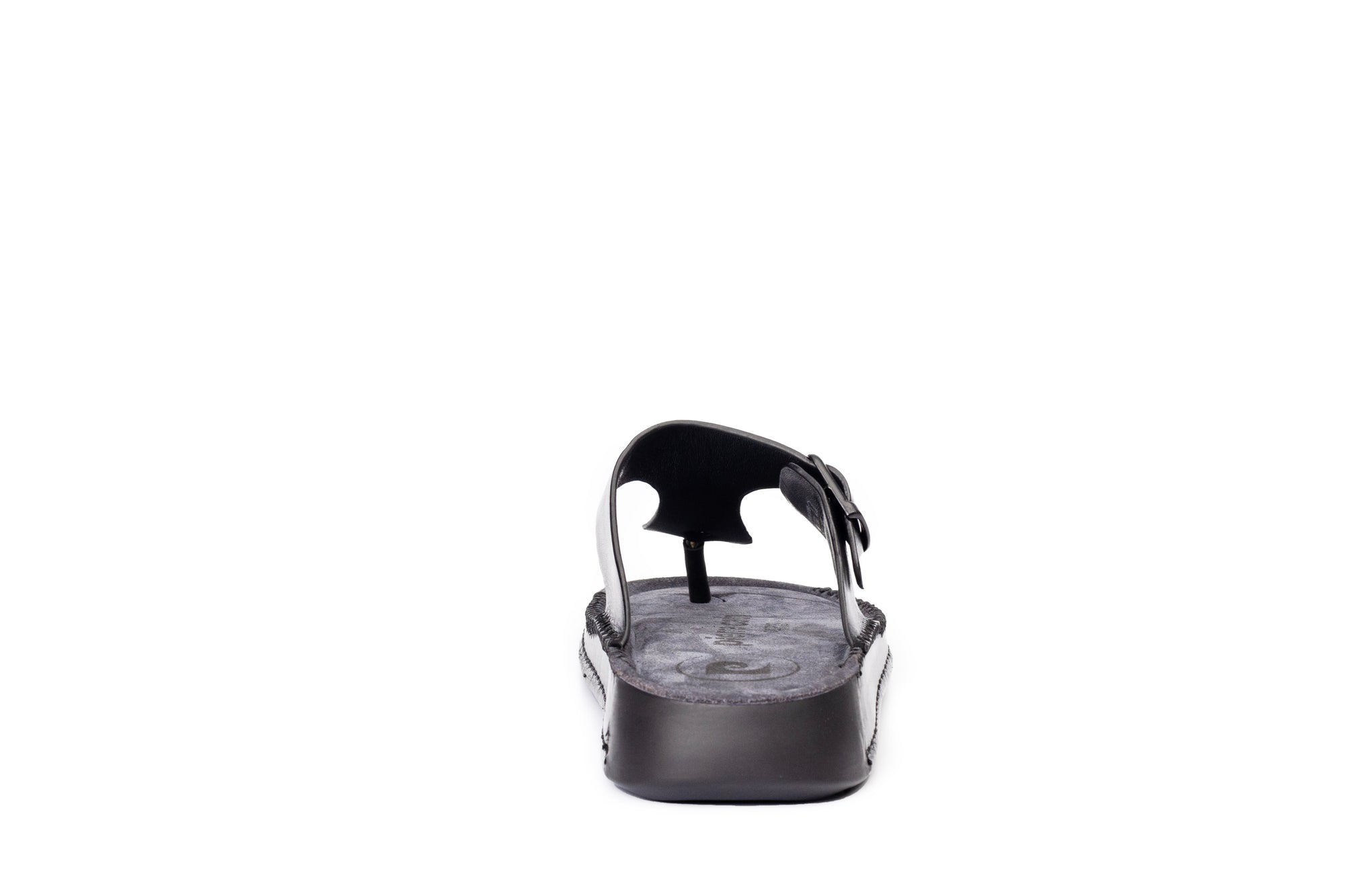 Riviera: Black Polished Thong