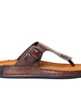 Riviera: Mid-brown Polished Thong