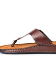 Riviera: Mid-brown Polished Thong