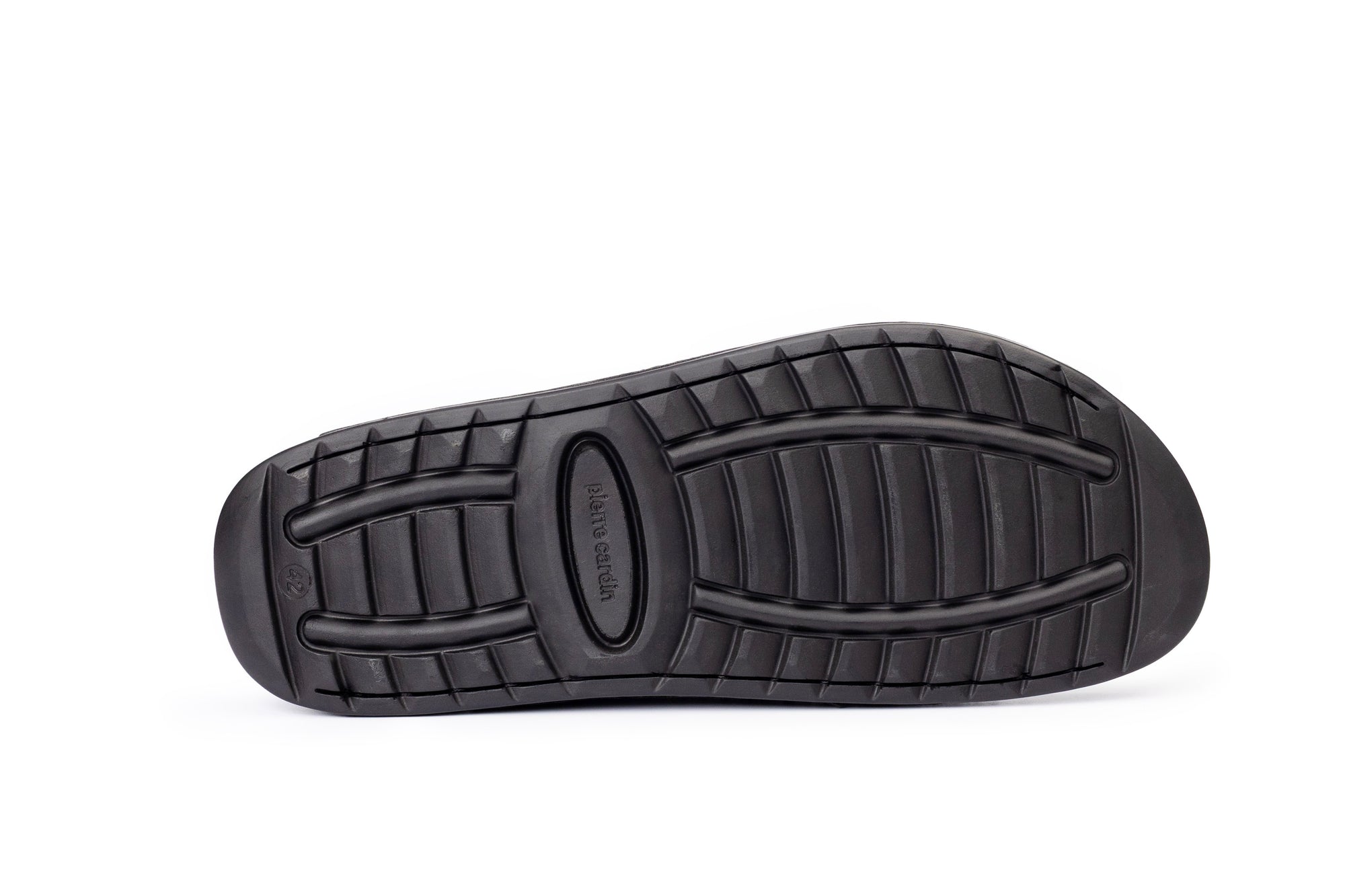 Riviera: Black Polished Strapless Sandal