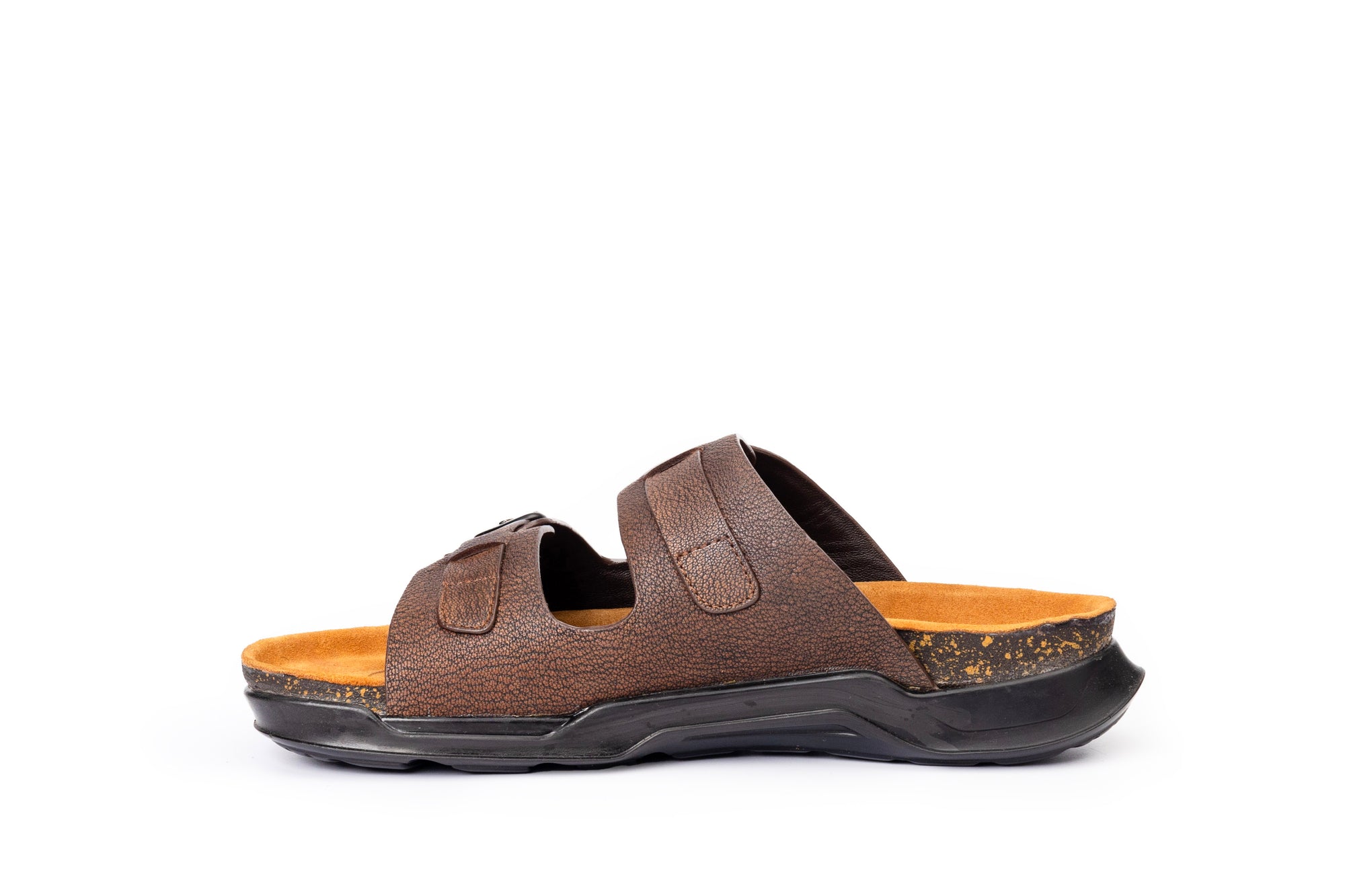 Embrace: Brown Stonewashed Adjustable Slides