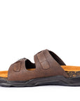 Embrace: Brown Stonewashed Adjustable Slides