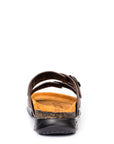 Embrace: Brown Stonewashed Adjustable Slides