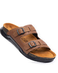 Embrace: Tan Stonewashed Adjustable Slides