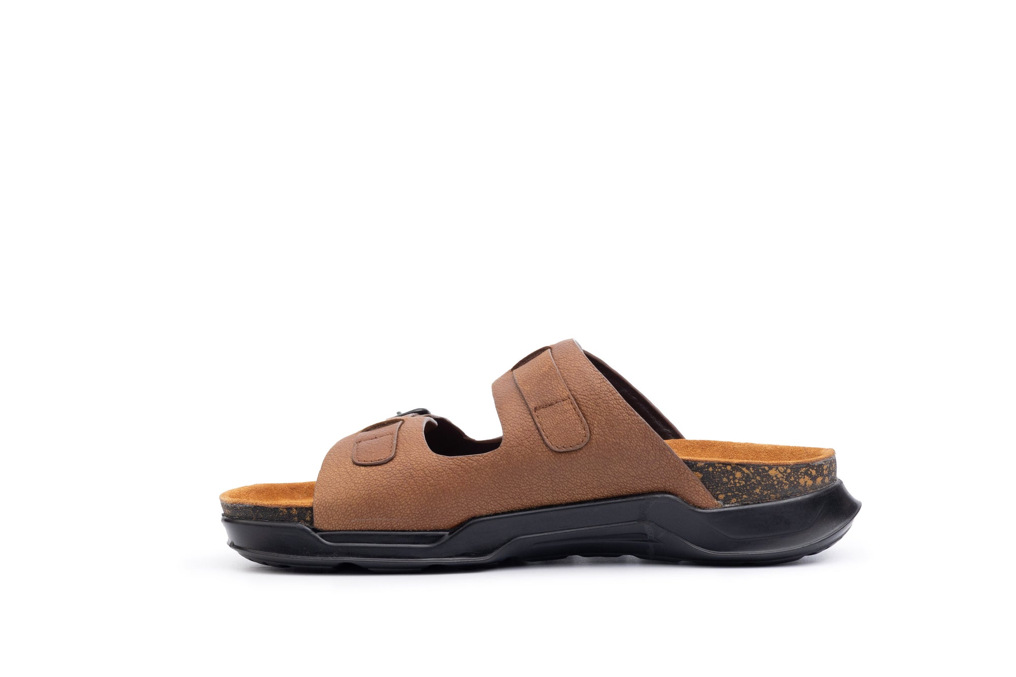 Embrace: Tan Stonewashed Adjustable Slides