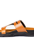 Embrace: Tan Dual-buckle Sandal
