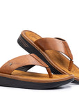 Hudson: Casual Tan Slipper